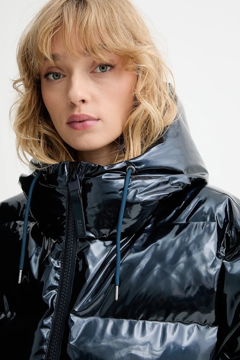 Rains kurtka 15150 Alta Short Puffer Jacket kolor granatowy zimowa 15150 - zdjęcie produktu nr 2