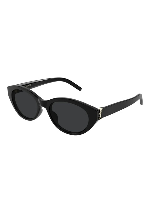 Saint Laurent Eyewear oval-frame sunglasses - Black - zdjęcie produktu nr 1