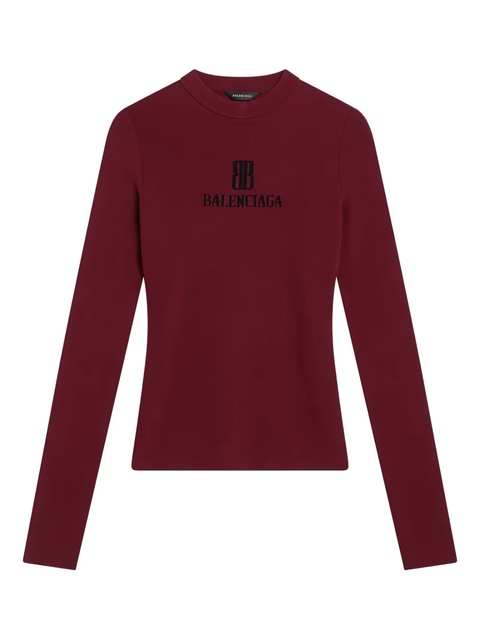 Balenciaga logo-print sweater - Red - zdjęcie produktu nr 1