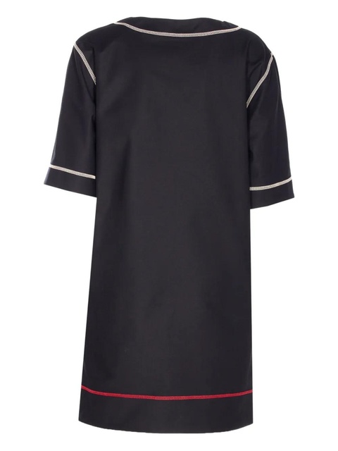 FENDI V-neck stitched dress - Black - zdjęcie produktu nr 2