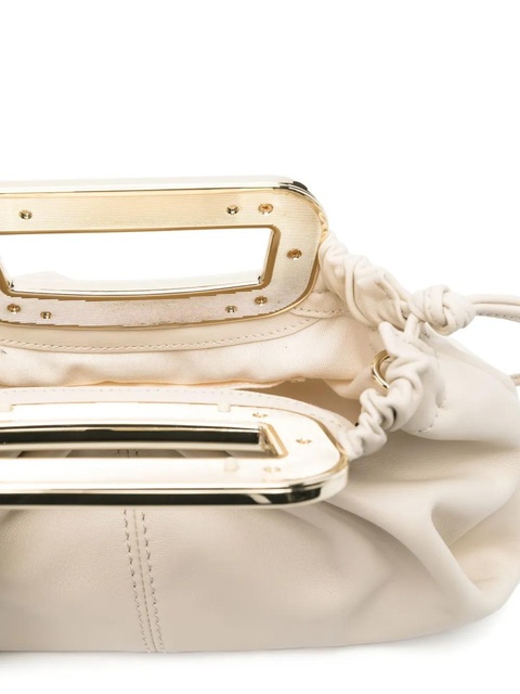 Maje metallic-handle clutch bag - Neutrals - zdjęcie produktu nr 2