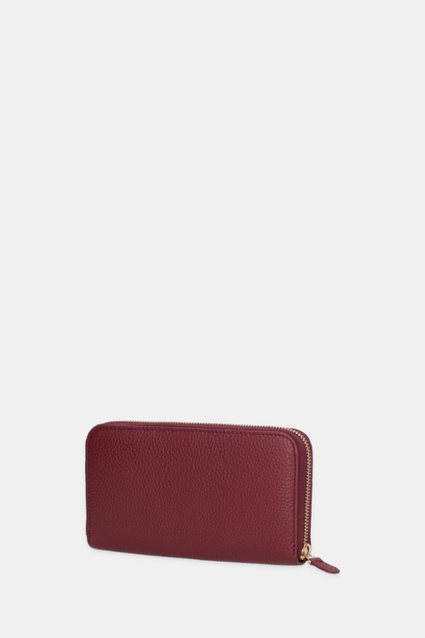 Geox portfel skórzany D35K3H-00046 D.WALLET damski kolor bordowy D35K3H 00046 - zdjęcie produktu nr 2