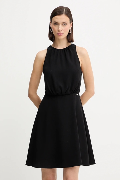 Armani Exchange sukienka kolor czarny mini rozkloszowana XW001248 AF16151 - zdjęcie produktu nr 1