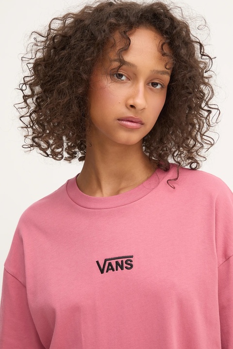 Vans sukienka bawełniana kolor różowy mini oversize VN0A4RU2ZRY1 - zdjęcie produktu nr 2