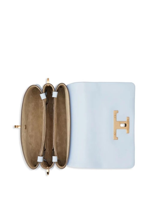 Tod's logo-plaque leather crossbody bag - Blue - zdjęcie produktu nr 2