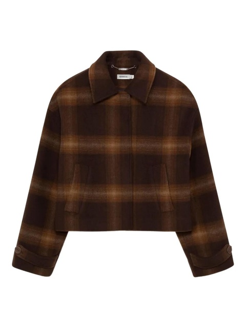 Simkhai plaid cropped jacket - Brown - zdjęcie produktu nr 1