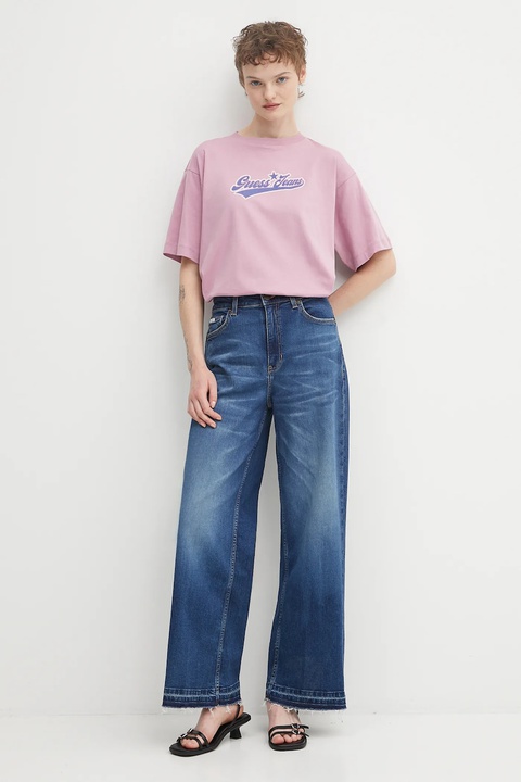 Guess Jeans jeansy damskie kolor niebieski W5BA2Z D5RAA - zdjęcie produktu nr 2