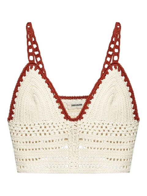 Zadig&Voltaire crochet top - Neutrals - zdjęcie produktu nr 1