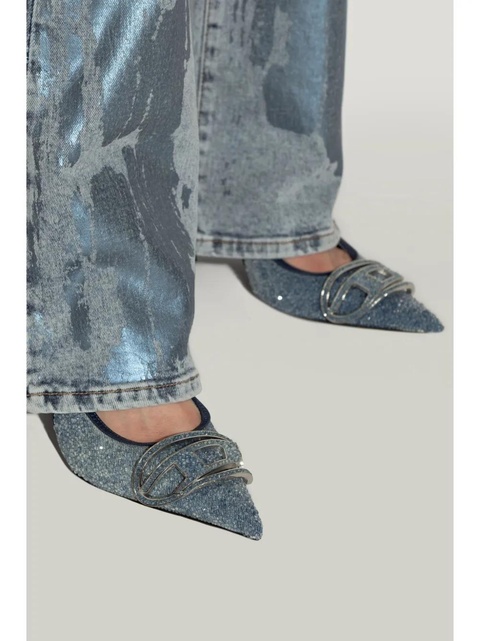 Diesel 80mm D-Venus slingback pumps - Blue - zdjęcie produktu nr 2