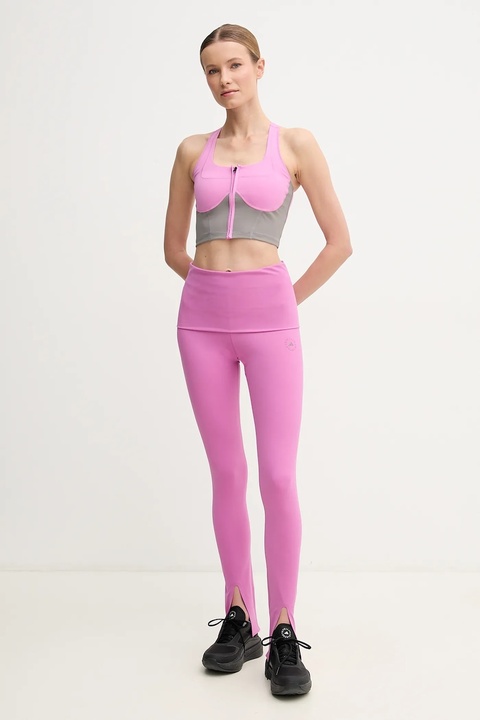 adidas by Stella McCartney top Two-Tone kolor fioletowy JP3172 - zdjęcie produktu nr 1