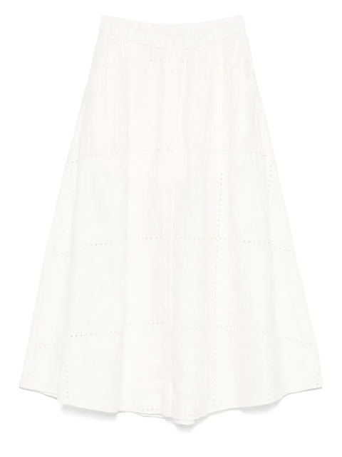 Maje embroidered midi skirt - White - zdjęcie produktu nr 1