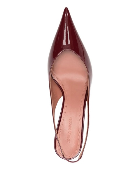 Amina Muaddi 55mm Anok Sling pointed pumps - Red - zdjęcie produktu nr 2