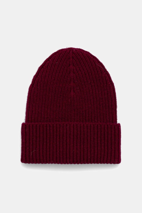 Answear.LAB czapka wełniana kolor fioletowy - zdjęcie produktu nr 2