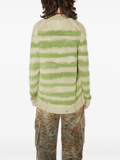 Acne Studios striped cardigan - Green - zdjęcie produktu nr 2