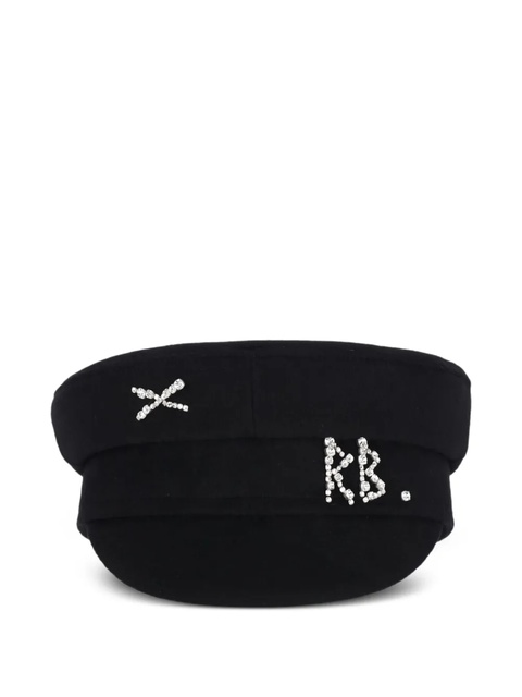 Ruslan Baginskiy baker-boy rhinestone-embellished hat - Black - zdjęcie produktu nr 2