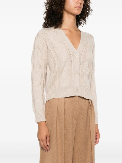 Max Mara cable-knit button-up cardigan - Neutrals - zdjęcie produktu nr 2