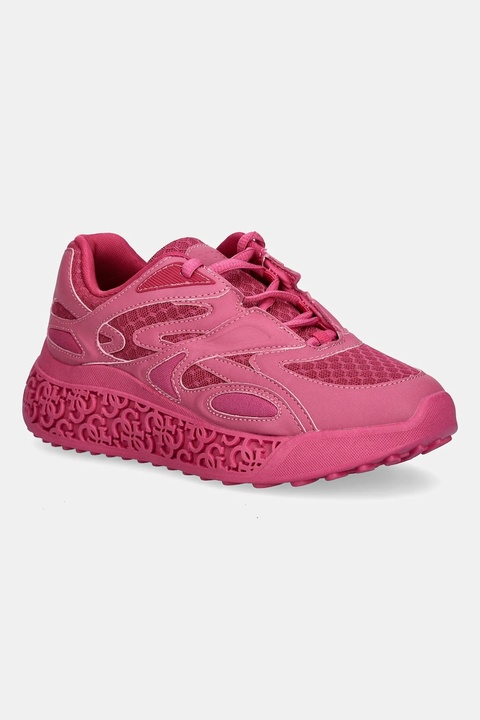 Guess sneakersy SWANIA damskie kolor różowy FLTSWA LEA12 - zdjęcie produktu nr 1