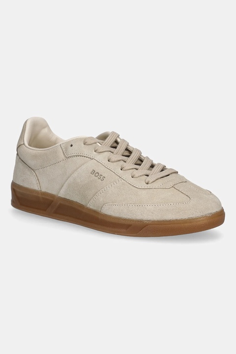 BOSS sneakersy zamszowe Brenta damskie kolor beżowy 50536645 - zdjęcie produktu nr 1