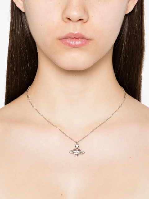 Vivienne Westwood crystal-embellished orb necklace - Silver - zdjęcie produktu nr 2
