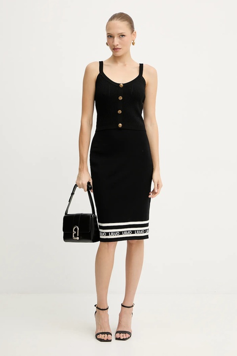 Guess top EMMIE kolor czarny W5YR10 Z0130 - zdjęcie produktu nr 2
