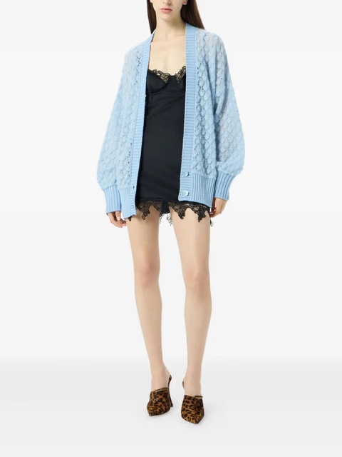 Blumarine textured button cardigan - Blue - zdjęcie produktu nr 2