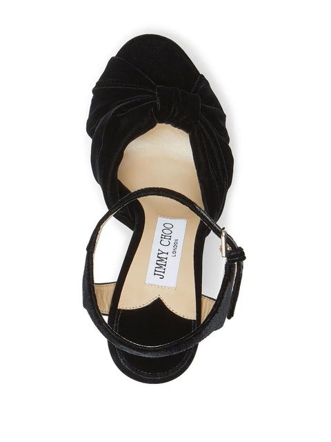 Jimmy Choo Heloise 120mm platform sandals - Black - zdjęcie produktu nr 2