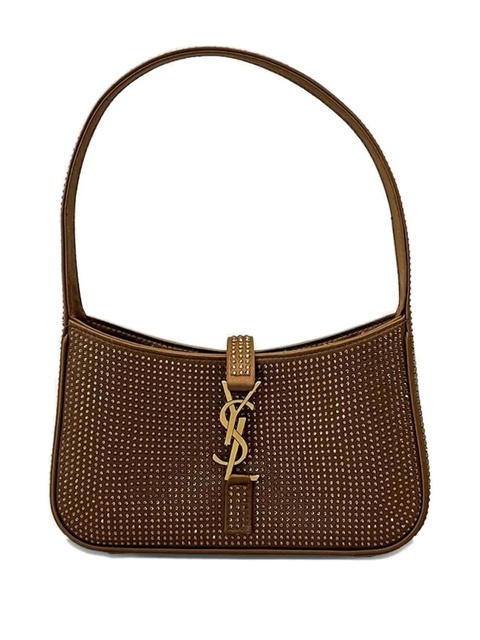 Saint Laurent embellished logo shoulder bag - Brown - zdjęcie produktu nr 2