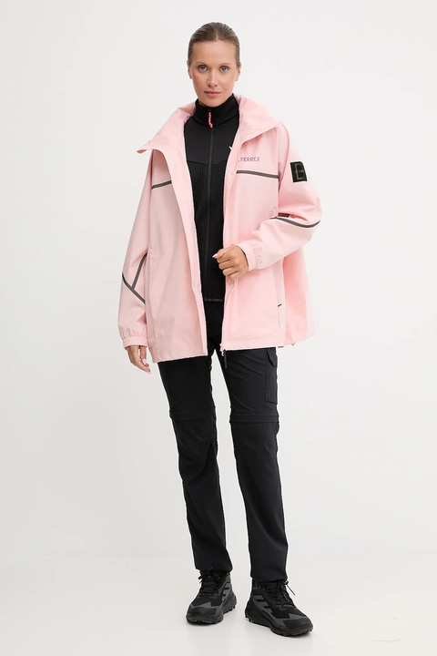 adidas TERREX kurtka outdoorowa kolor różowy KC2347 - zdjęcie produktu nr 2