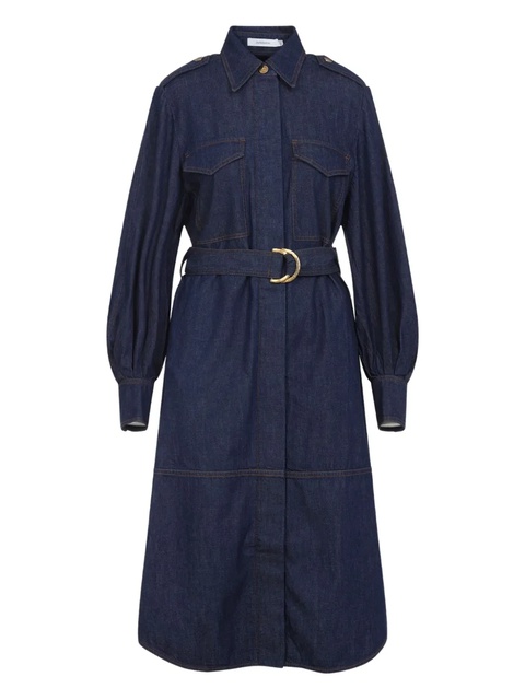 ZIMMERMANN belted denim shirt dress - Blue - zdjęcie produktu nr 2