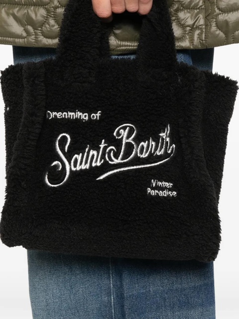 MC2 Saint Barth mini Vanity teddy embroidered tote bag - Black - zdjęcie produktu nr 2