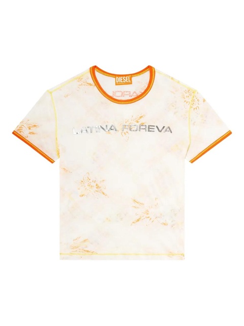 Diesel x Karol G T-Uncutie floral-print T-shirt - Neutrals - zdjęcie produktu nr 1