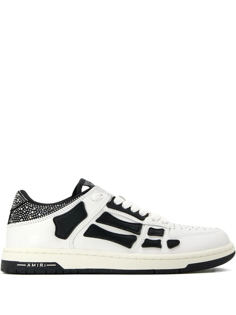 AMIRI crystal-embellished bone sneakers - White - zdjęcie produktu nr 1