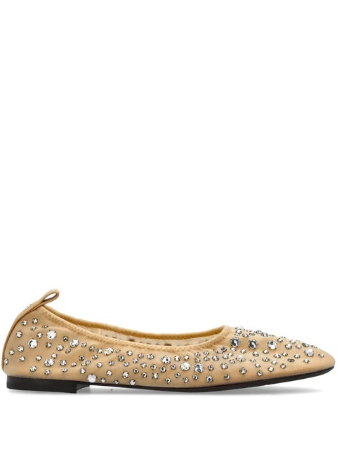 Tory Burch crystal embellished ballerina shoes - Neutrals - zdjęcie produktu nr 1