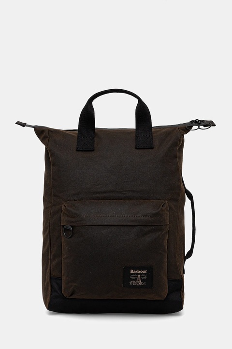 Barbour plecak Field Wax kolor zielony duży gładki UBA0714 - zdjęcie produktu nr 1
