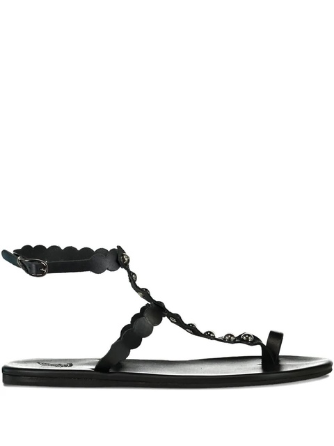 Ancient Greek Sandals scalloped studded flat sandals - Blue - zdjęcie produktu nr 1