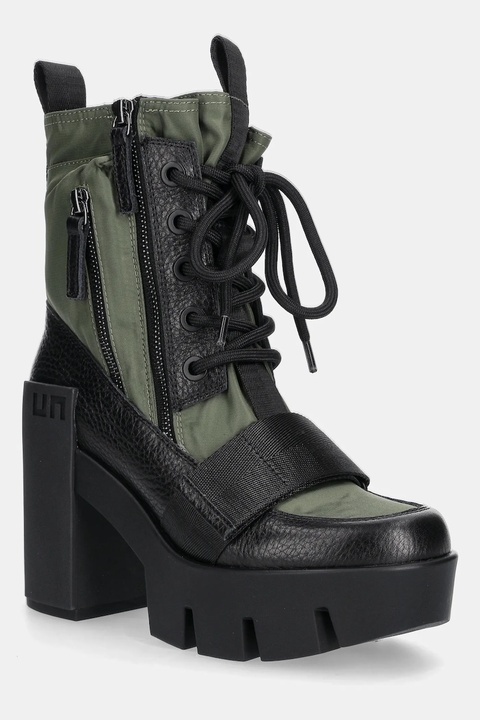 United Nude botki Grip Combat Mid damskie kolor zielony na słupku 10962904165 - zdjęcie produktu nr 1