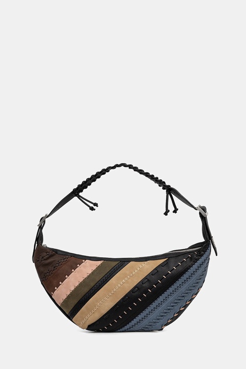 Desigual torebka QUEBEC WHIPSTITCH PAT kolor czarny 25WAXP77 - zdjęcie produktu nr 1