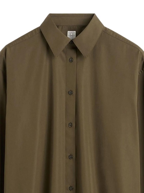 TOTEME button-down cotton shirt - Green - zdjęcie produktu nr 2