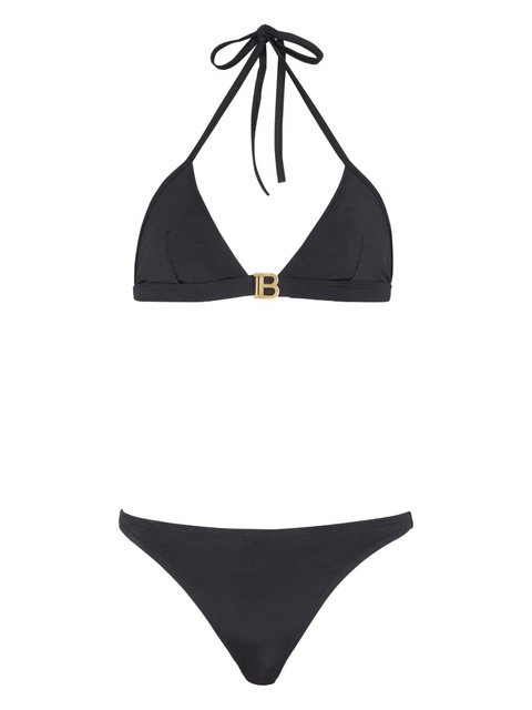 Balmain logo-print triangle bikini set - Black - zdjęcie produktu nr 1