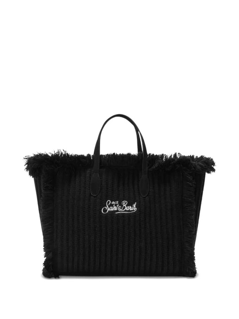 MC2 Saint Barth logo ribbed tote bag - Black - zdjęcie produktu nr 2