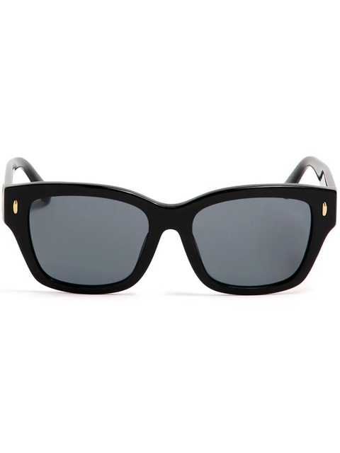 Tory Burch logo-plaque square-frame sunglasses - Black - zdjęcie produktu nr 1