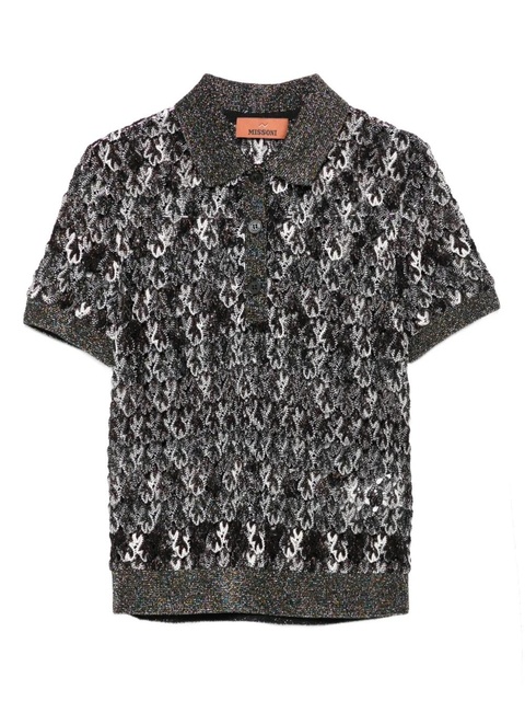 Missoni knit polo top - Brown - zdjęcie produktu nr 1