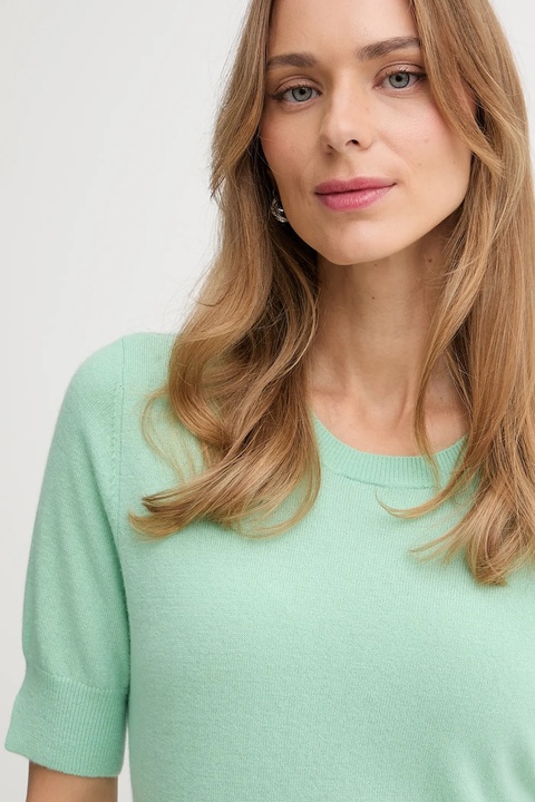 United Colors of Benetton sweter damski kolor zielony lekki 1002D10D2 - zdjęcie produktu nr 2