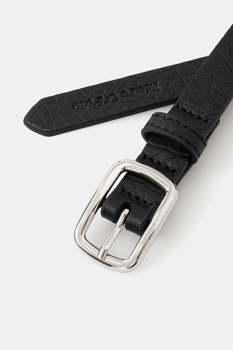 Marc O'Polo pasek skórzany damski kolor czarny 5000009100 - zdjęcie produktu nr 2