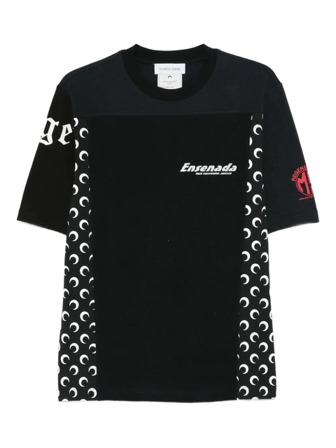 Marine Serre graphic-print T-shirt - Black - zdjęcie produktu nr 1