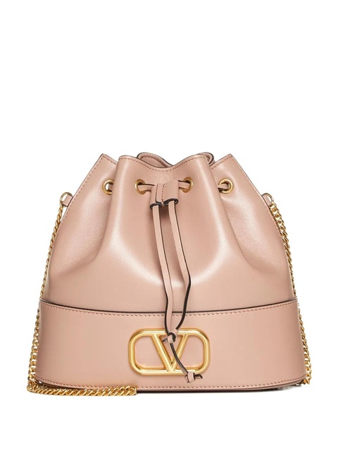 Valentino Garavani VLogo leather bucket bag - Pink - zdjęcie produktu nr 1