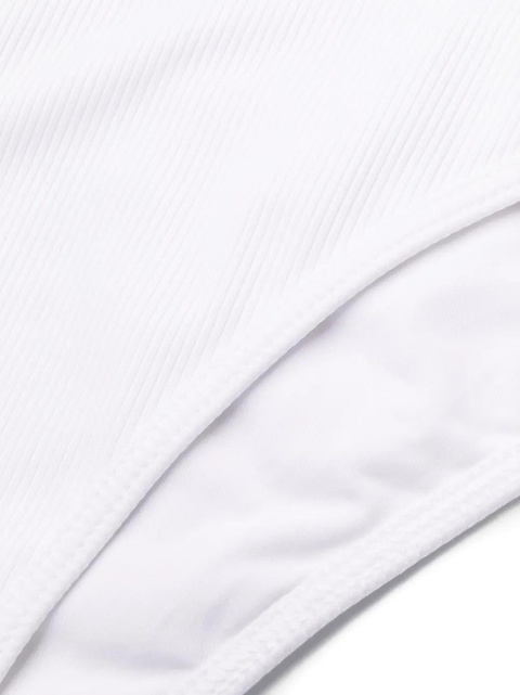 The Attico logo patch ribbed bikini - White - zdjęcie produktu nr 2