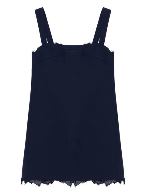 Simkhai Sloan frayed-hem mini dress - Blue - zdjęcie produktu nr 1