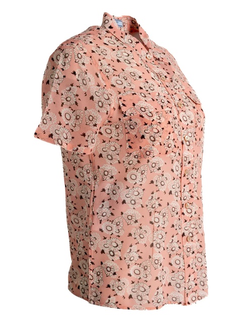 Prada floral-print pocket shirt - Pink - zdjęcie produktu nr 2