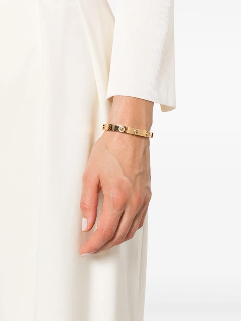Tory Burch Miller stud pavé hinge bracelet - Gold - zdjęcie produktu nr 2